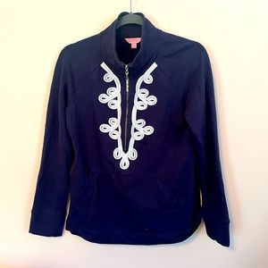 Lilly Pulitzer quarter zip pullover sweatshirt XS
